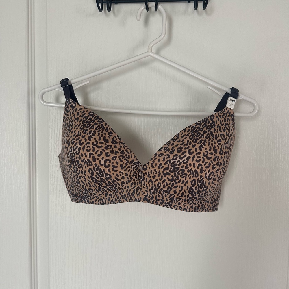 Victoria's Secret Tan and Black Leopard Bra